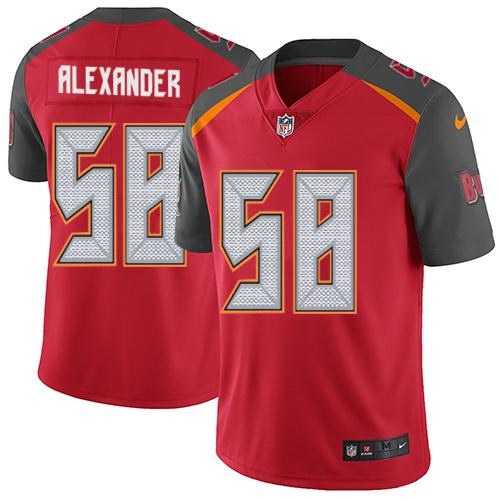 Nike Men's Buccaneers 58 Kwon Alexander Red NFL Vapor Untouchable Limited Jersey,We sell and wholesale Nike Men's Buccaneers 58 Kwon Alexander Red NFL Vapor Untouchable Limited Jersey on line form chian!
